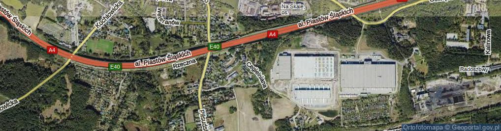 Zdjęcie satelitarne Cegielniana ul.